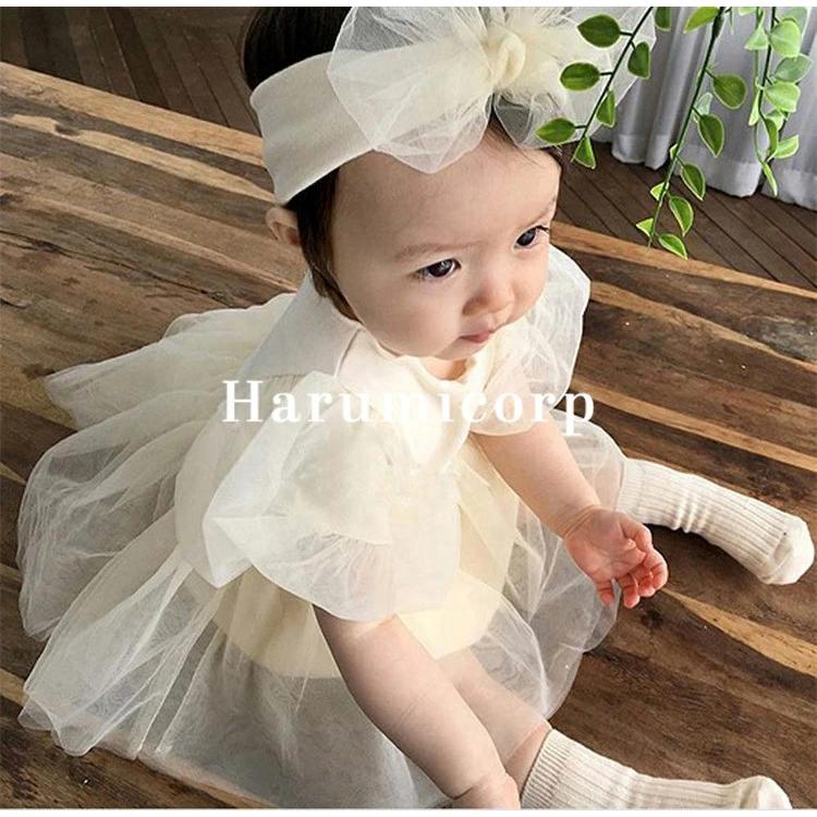 ロンパース 女の子 ヘアバンド付き ベビー服 ワンピース キッズ ドレス 子供 結婚式 フォーマル 子供服 新生児 赤ちゃん おしゃれ 可愛い 子ども服 誕生日 初節 | ブランド登録なし | 10