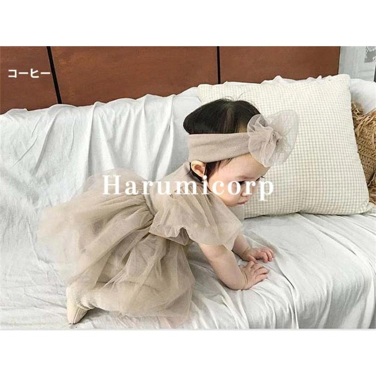 ロンパース 女の子 ヘアバンド付き ベビー服 ワンピース キッズ ドレス 子供 結婚式 フォーマル 子供服 新生児 赤ちゃん おしゃれ 可愛い 子ども服 誕生日 初節 | ブランド登録なし | 12