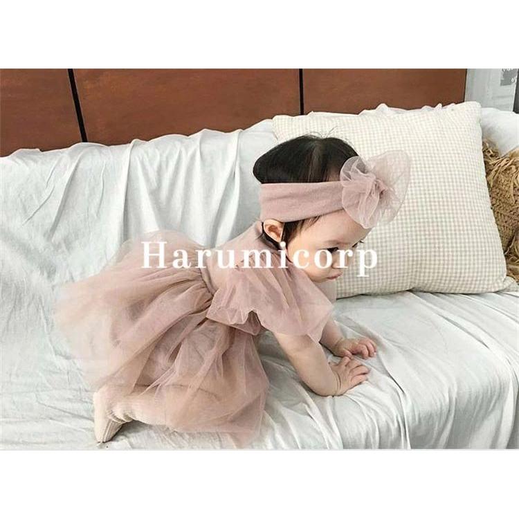 ロンパース 女の子 ヘアバンド付き ベビー服 ワンピース キッズ ドレス 子供 結婚式 フォーマル 子供服 新生児 赤ちゃん おしゃれ 可愛い 子ども服 誕生日 初節 | ブランド登録なし | 08