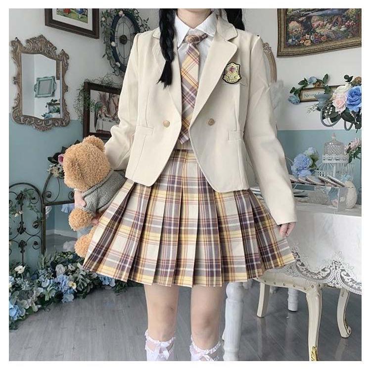 女子高生 制服 5点セット ブレザー スカート チェック柄 長袖シャツ JK服 スクール 制服 上下セット スカートスーツ 女の子 スーツ 中学生 高｜ecloreshop2｜16