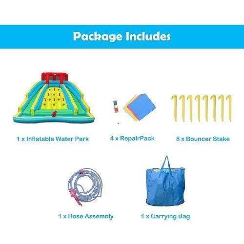 家庭用プール ビニールプール 滑り台 大型 スライダー ウォータースライド プール 大きい 3m 丈夫 巨大 水遊び 公園 滑り台付き 家庭用プール 滑り台付き