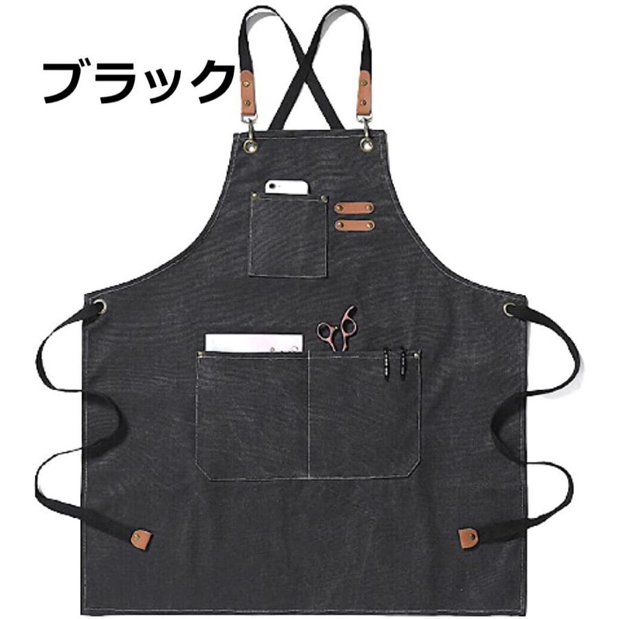 ワークエプロン メンズ アウトドア 作業 キャンプ 美容師 DIY 厚手