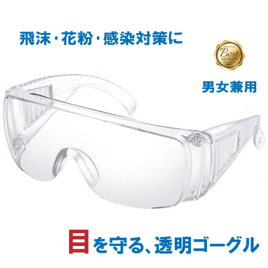 花粉メガネ 飛沫ゴーグル アイガード 花粉 コロナ 対策 自転車 バイク 配達 防災 ゴーグル 透明レンズ 広角 メンズ レディース Gogle Clear Eclosetストア 通販 Yahoo ショッピング