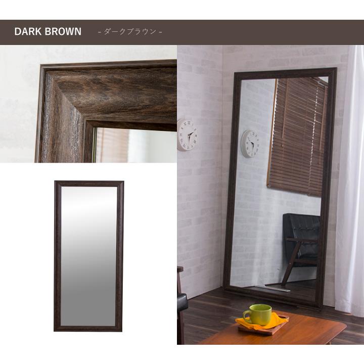 鏡 ミラー 姿見 全身ミラー 木製フレーム おしゃれ : インテリア