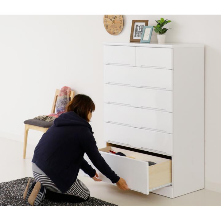 ⭐️2日間限定⭐️ ハイチェスト タンス 6段 鏡面仕上げ 楽天市場】チェスト 白 鏡面仕上げ 6段 脚付き 完成品 大容量