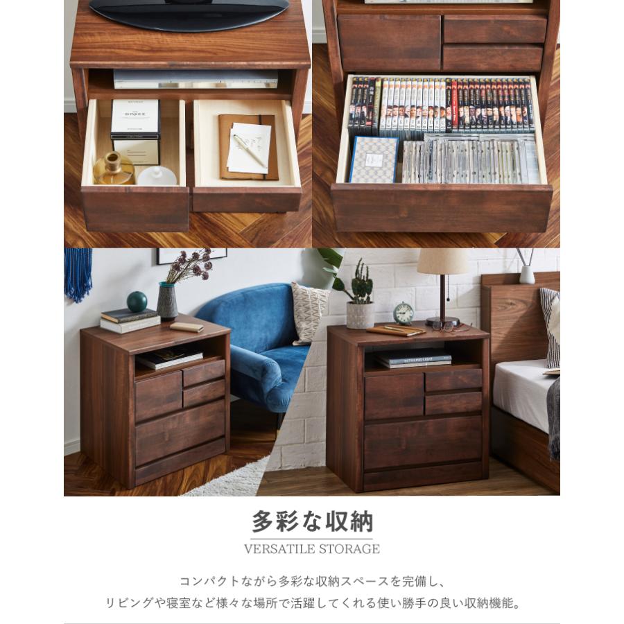 日本製 チェスト AVチェスト 幅60 2段 タンス 衣装ケース 大川家具 テレビ台 テレビボード 箪笥 洋服収納 完成品_5