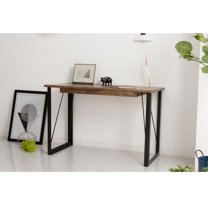 パソコンデスク 110幅 引き出し付き 書斎机 書斎デスク おしゃれ