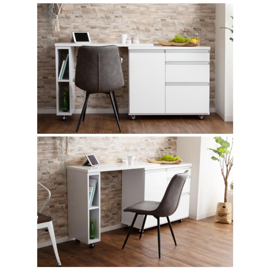 キッチンカウンター テーブル 間仕切り180 収納 収縮 おしゃれ 伸長式