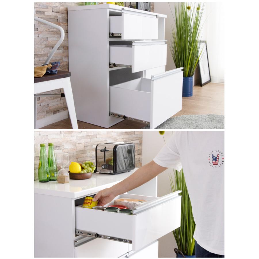 キッチンカウンター ホワイト マーブル キッチンカウンター カウンターキッチン 幅90 ホワイト 白 おしゃれ