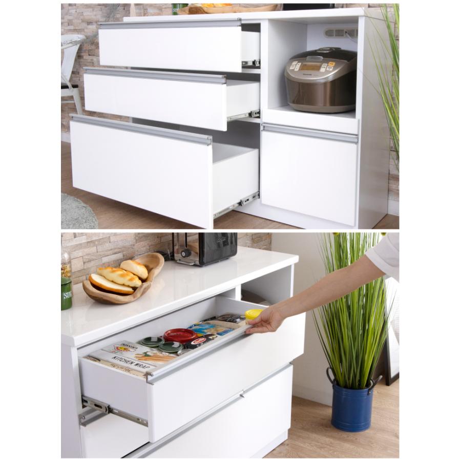 キッチンカウンター カウンターキッチン 幅120 ホワイト 白 おしゃれ