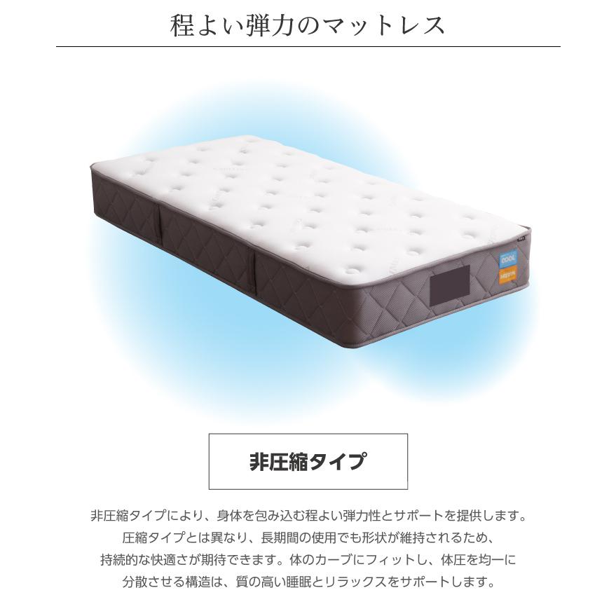 ポケットコイル マットレス シングル コイル数 608個 おしゃれ 厚み