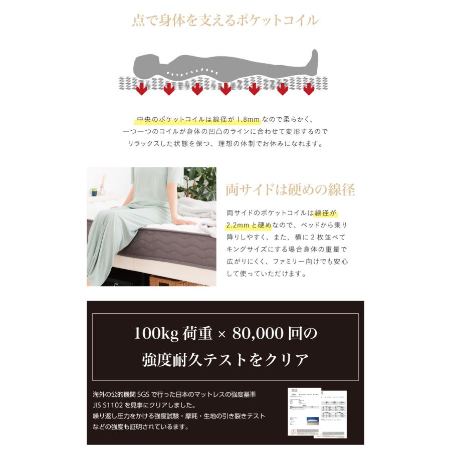 ベッド シングル マットレス付き マットレス おしゃれ 宮棚 2口コンセント付 ベッド下収納 高さ調節 すのこベッド 【ティオ】