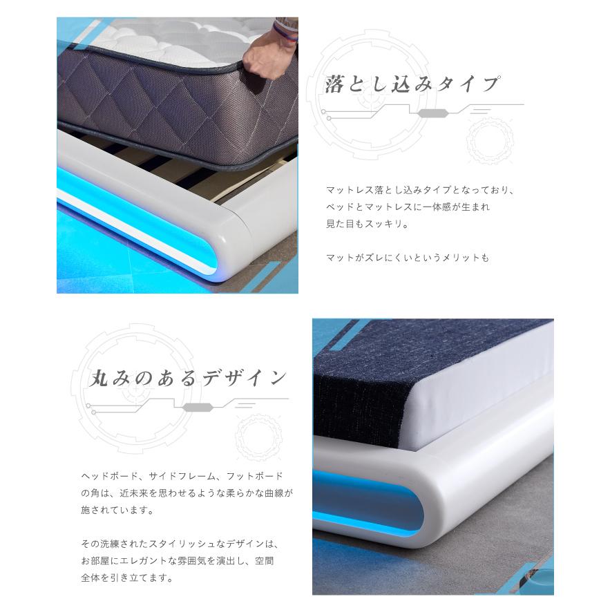 ベッド ダブルベッド ダブル ベッドフレーム フレームのみ おしゃれ