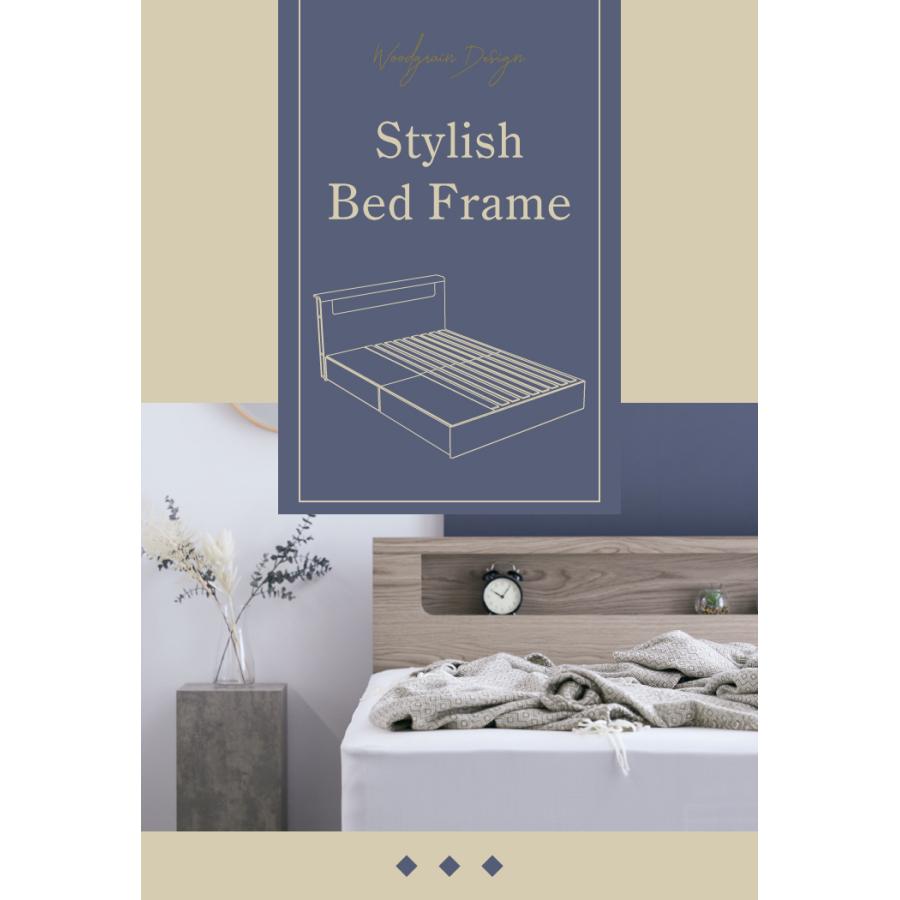 ベッド ダブル ベッドフレームのみ ストーングレー ds-2499738 ベッド ダブル ベッドフレームのみ ストーングレー ds-2499738