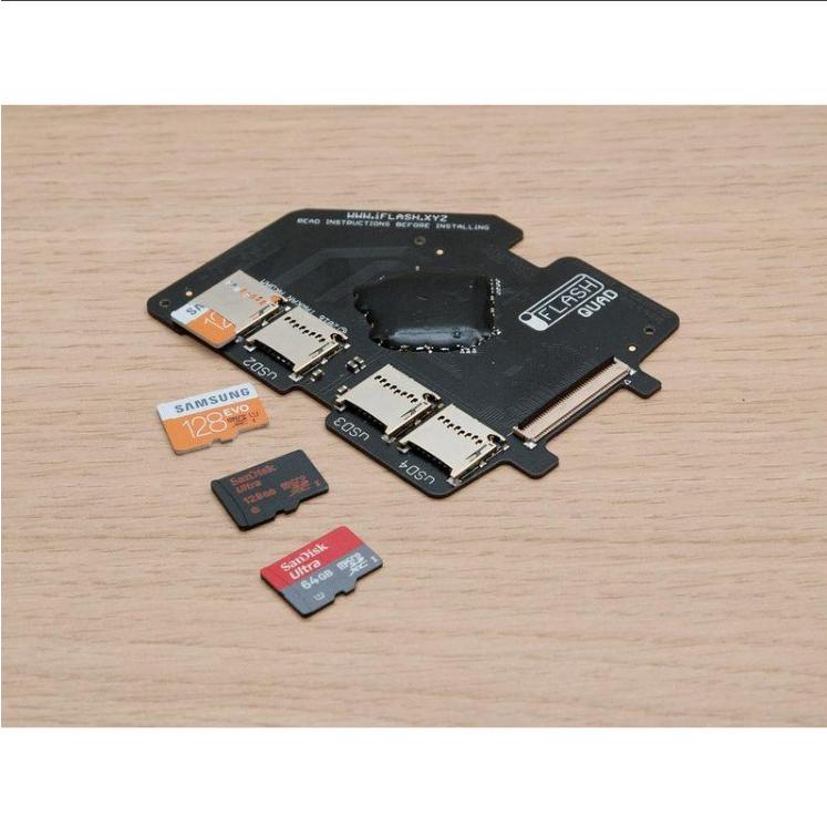 2個セット iFlash-QUAD Quad Micro SD Adapter for the iPod 変換アダプター アイフラッシュ クアッド 正規品の画像