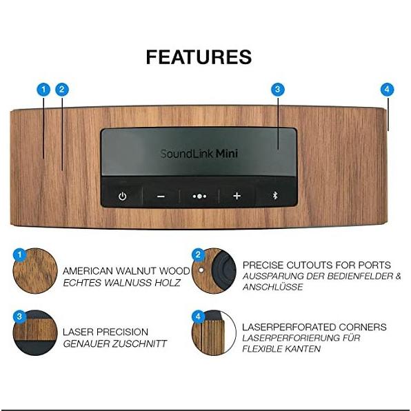 Balolo Bose SoundLink Mini II専用 ウォルナットウッド 木製 Balolo Bose SoundLink Mini II専用 ウォルナットウッド 木製