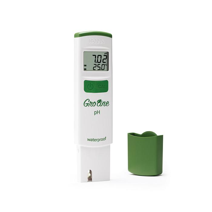 GroLine グロライン pH/℃テスター HI98118 HANNA ハンナ 水耕栽培 : 水