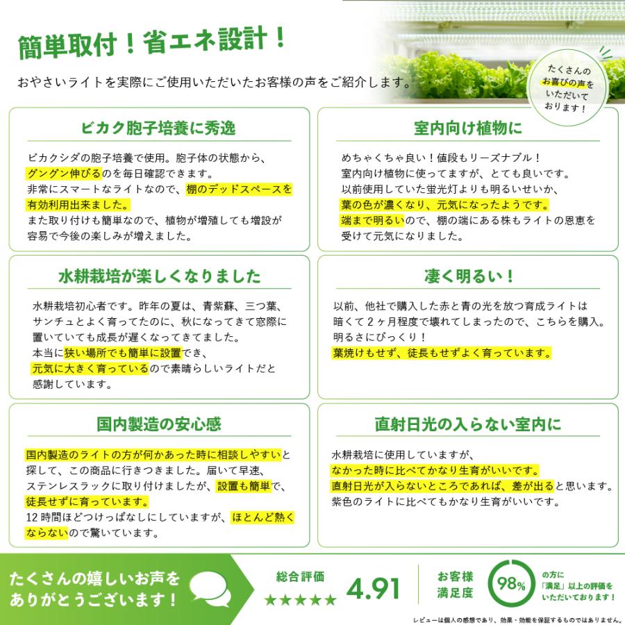 植物育成ライト led 水耕栽培 ledライト GG新型おやさいライト 1200mm