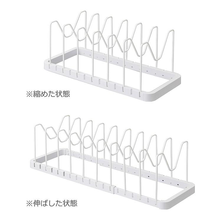 キッチン 収納 シンク下収納 tower（タワー）　シンク下伸縮鍋蓋＆フライパンスタンド フライパン フタ 収納 蓋 キッチン 3840 3841｜eco-kitchen｜03