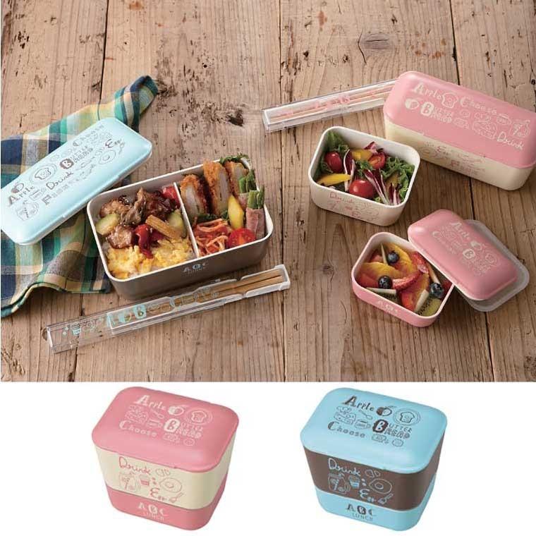 Abc サラダ デザート お弁当箱 2段 送料無料 ミニランチボックス 2段 サラダ 弁当箱 フルーツ 弁当箱 ミニ弁当箱 Ta111 キッチン雑貨のお店 エコキッチン 通販 Yahoo ショッピング