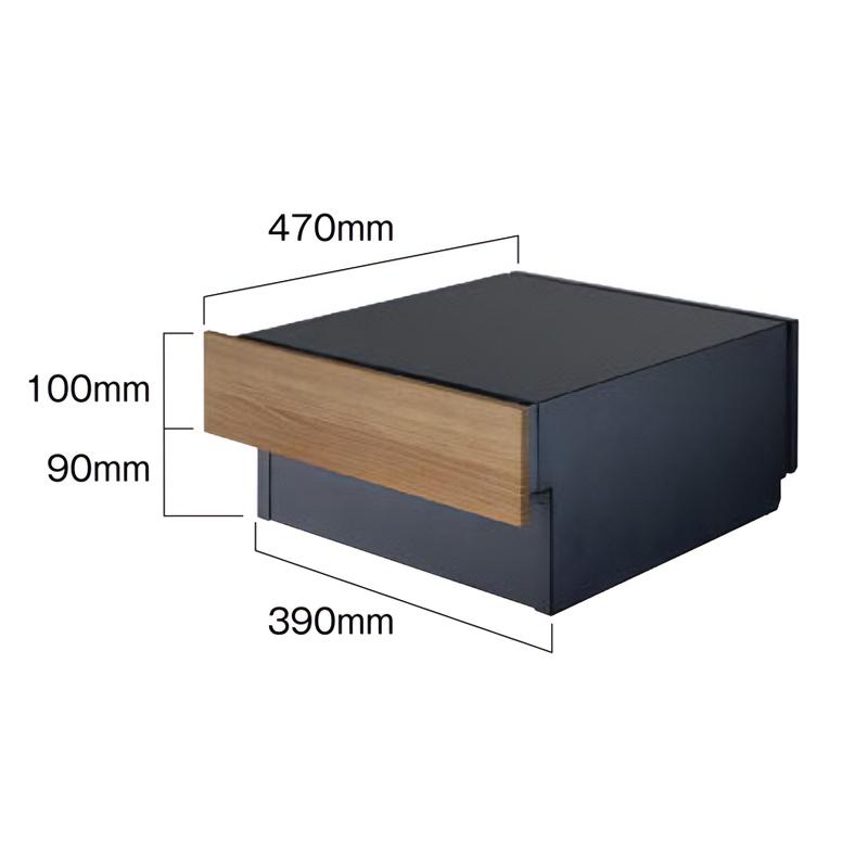 【新品、未使用】ブラックエンボス調　玄関ポスト　エクスポストKN 錠なし 郵便ポスト LIXIL エクスポストKN 錠なし オーク+ブラック