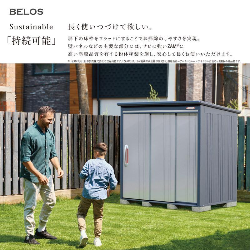 物置 屋外 BELOS ベロス B-2914 一般型 標準屋根 背面棚タイプ 大型