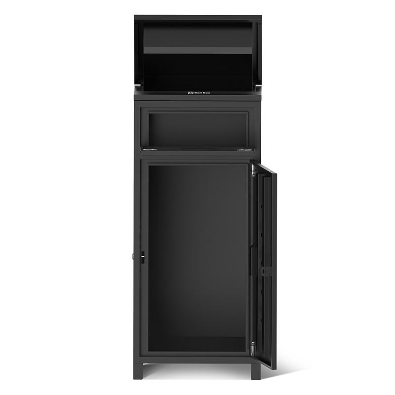 宅配ボックス 据付型 ポスト一体型 A4サイズ対応 簡単設置 防水 大容量