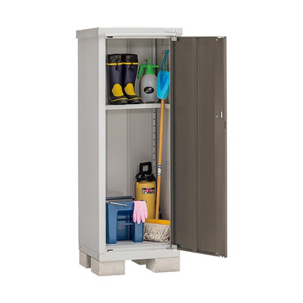 物置 屋外 イナバ物置 アイビーストッカー スチール BJX-065DP 半棚タイプ エボニーブラウン [製品5年保証] 収納 小型 タイヤ