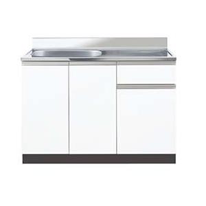 イースタン産業 コマーシャル2-120 流し台 [間口120珊 奥ふかさ55珊 高さ80珊]壁出し水栓手あい ※貨物輸送無料(区劃押さえる) 流し台、シンク-キッチン-DIY、工具