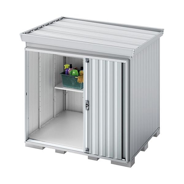 物置 屋外 イナバ物置 フォルタ 屋根傾斜変更タイプ FK-2215S 豪雪型 スタンダード プラチナシルバー [製品5年保証] 収納