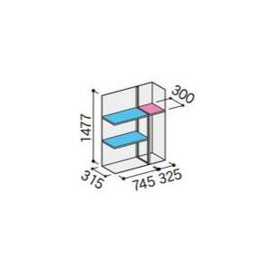 イナバ物置　シンプリー　屋外収納　スチール　MJX-114DP(長もの収納タイプ)