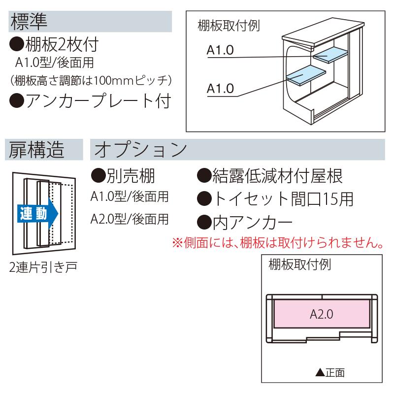 ヨドコウ ヨド物置 物置 エルモ LMD-1508 一般・ 積雪型 標準高タイプ 