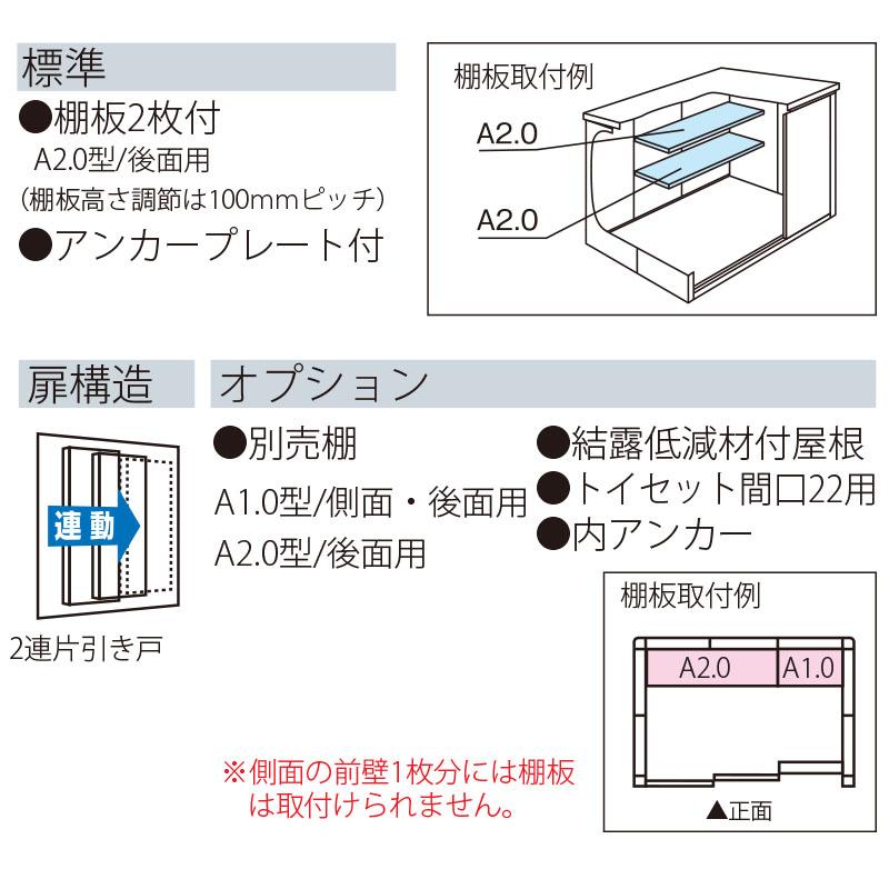 ヨドコウ ヨド物置 物置 エルモ LMD-2215一般地型 標準高タイプ [屋外 