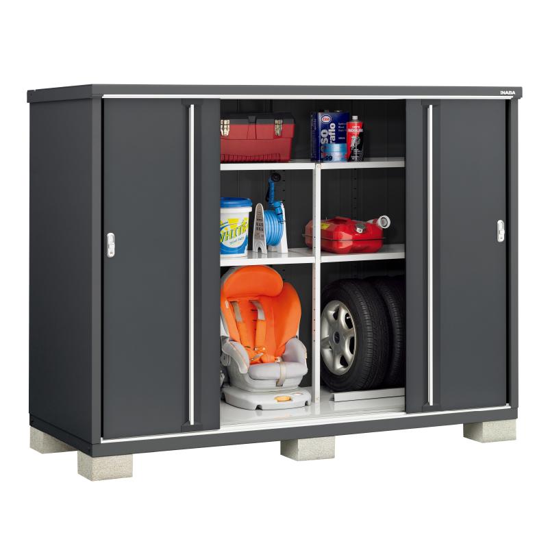 イナバ物置 シンプリー MJX-219DPF 長もの収納タイプ フランネルグレー