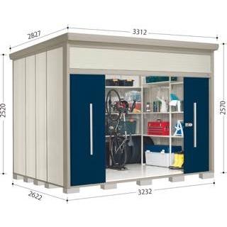 タクボ物置 屋外 大型 Mr.トールマン ダンディ JN-3226 幅3312×奥行2827×高さ2570mm 一般型 標準屋根 送料無料