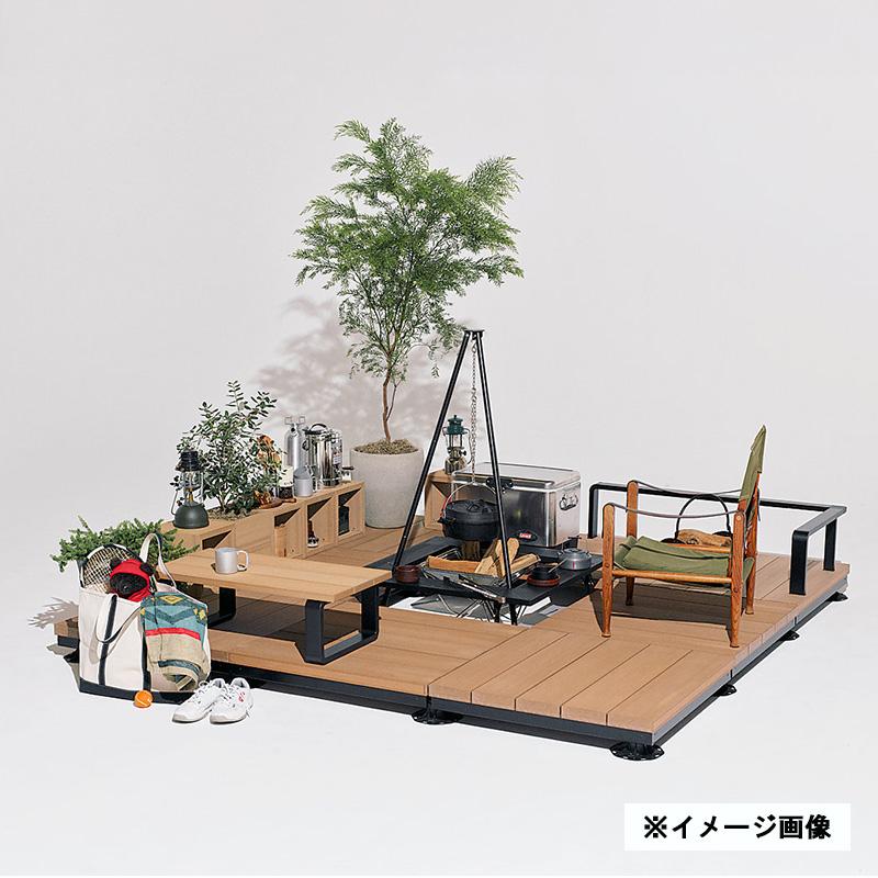 ウッドデッキ ウッドデッキ LIXIL モジュールガーデン セットプラン07 樹脂 人工木