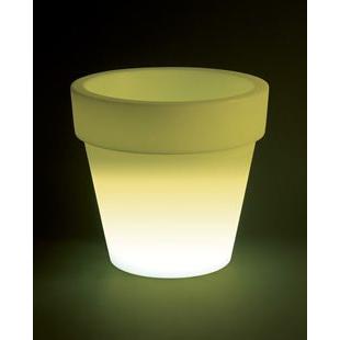 松尾貿易 セラルンガ社 イタリア製プラスチック プランター ボルダート・リスチオ 68 ライト付 屋内用 SL-617L-A 送料別途 個人宅配送不可