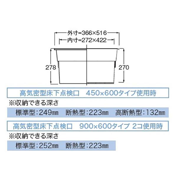 城東テクノ 床下点検口用 収納庫 450×600用 SPF-45S2｜eco-life｜02