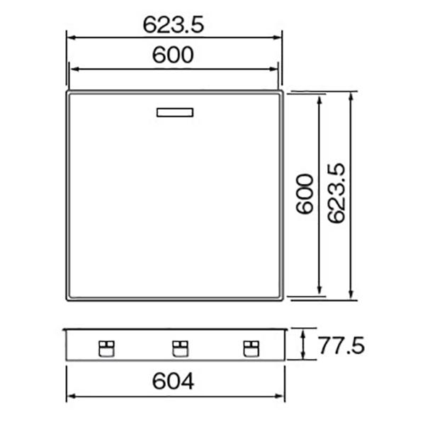 城東テクノ 高気密型床下点検口 標準型 600×600 フローリング 城東テクノ 高気密型床下点検口 標準型 600×600 フローリング