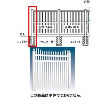タカショー ロイヤルフェンスハイタイプ プリンストン 127角柱3型(エンド用) 柱キャップ別売 条件付き送料無料 KSK