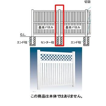 タカショー ロイヤルフェンスハイタイプ キングストン 127角柱4型(センター用) 柱キャップ別売 条件付き送料無料 KSK