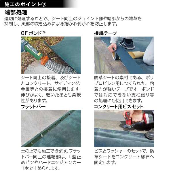 ザバーン 防草シート GFワッシャーグリーン 50個 グリーンフィールド
