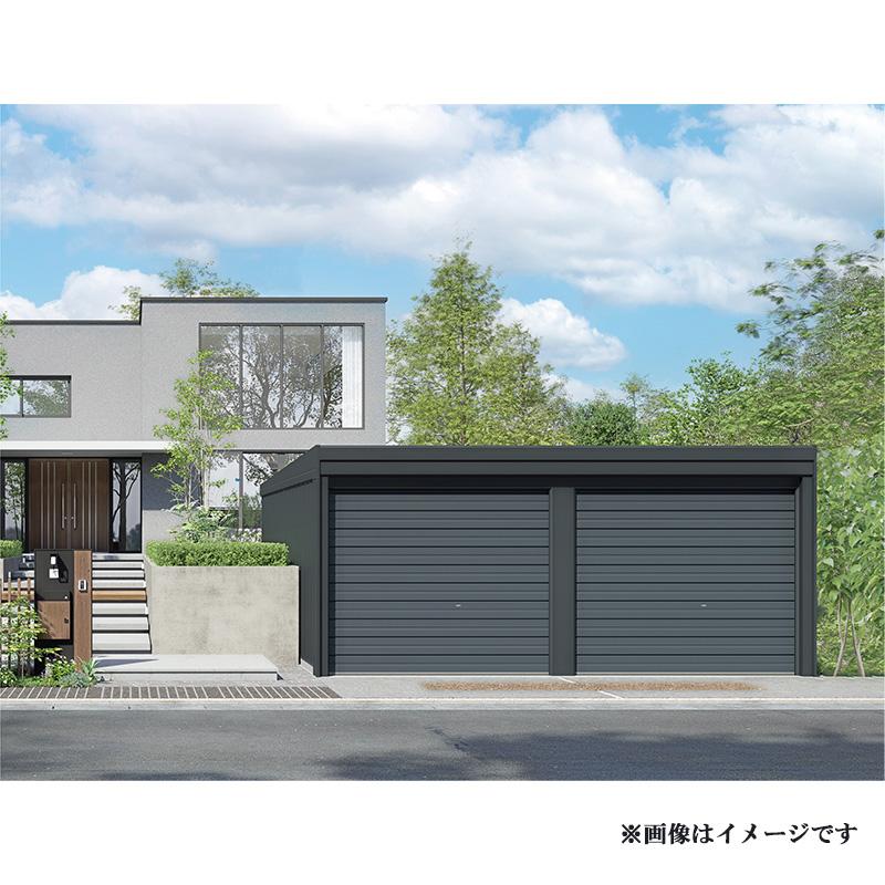 タクボガレージ ベルフォーマ スクード 2連棟 xs-3160-2 一般型 標準屋根 オーバースライド扉 車庫 ガレージ おしゃれ 2台用_2