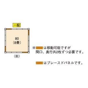 物置 屋外 お客様組立 ヨドハウスNタイプ 8畳 一般タイプ YHN-80 送料 