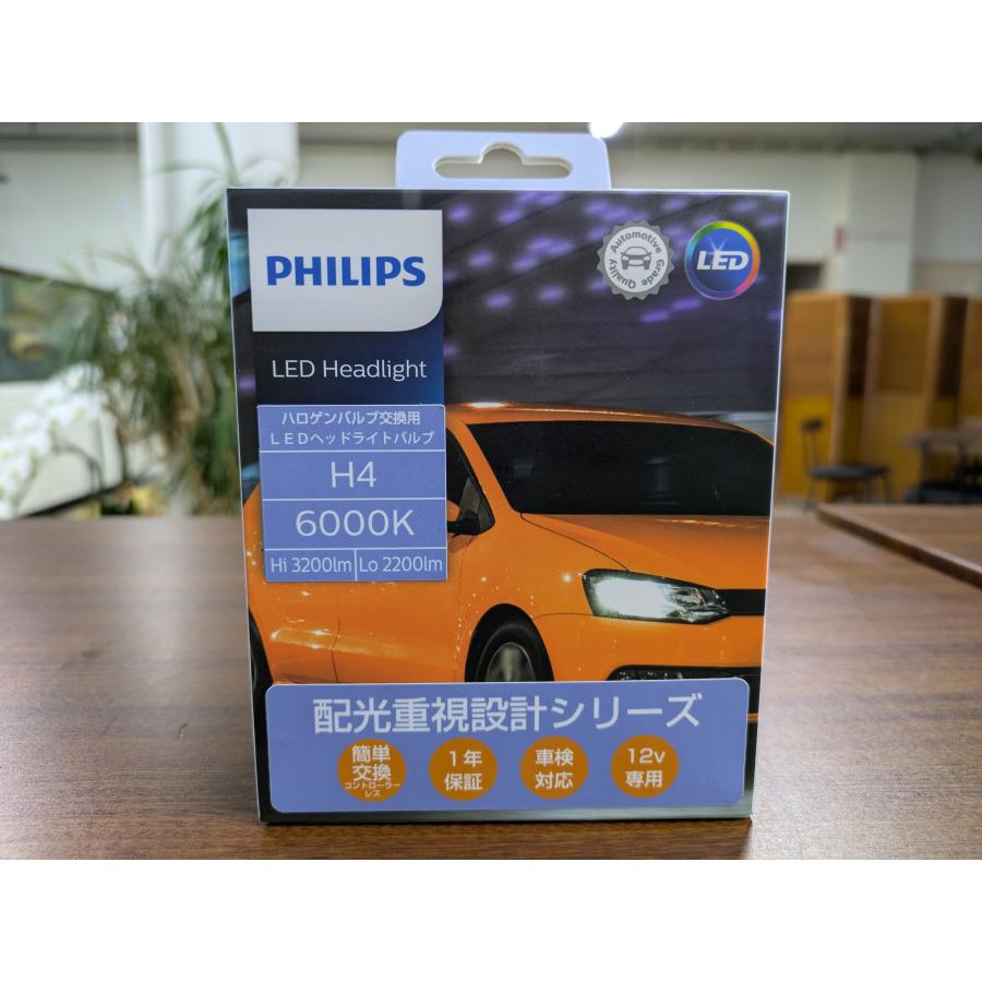 Philips フィリップス LEDヘッドライト用バルブ H4 6000K 3200 Philips フィリップス LEDヘッドライト用バルブ H4 6000K 3200
