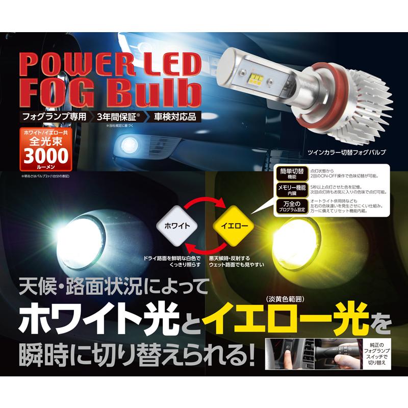 【新品・未使用】RG POWER LED FOG BULB RGH-P551 RACING GEAR（レーシングギア） RG LEDフォグバルブ H8/H11/H16 6500K