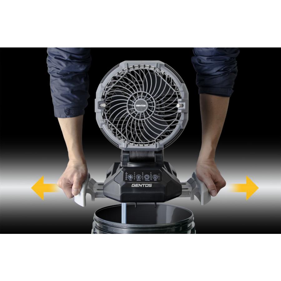 SPF-02R GENTOS スプラッシュミストファン コードレス 充電池内蔵