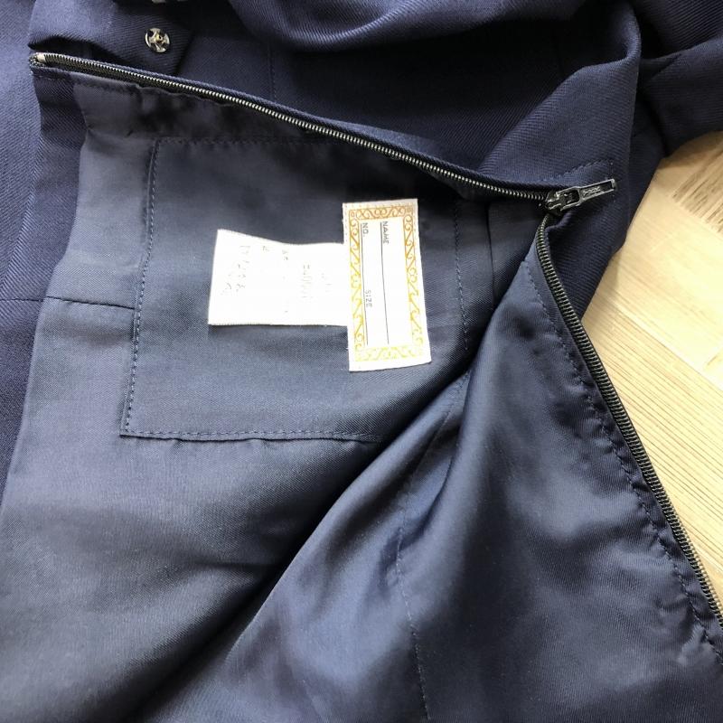 ランクB】セーラー服 165A Canpusmate 紺 スリムシルエット ストレッチ