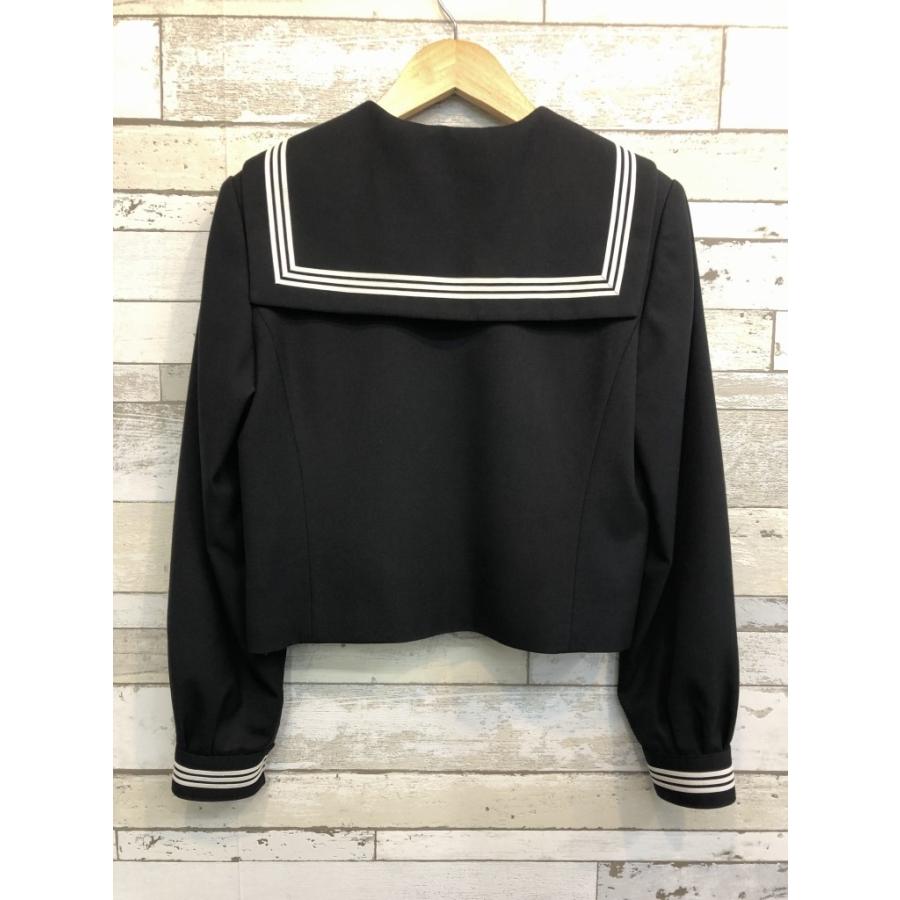 ランクB】セーラー服 165A エル 黒 スリムシルエット ストレッチ  