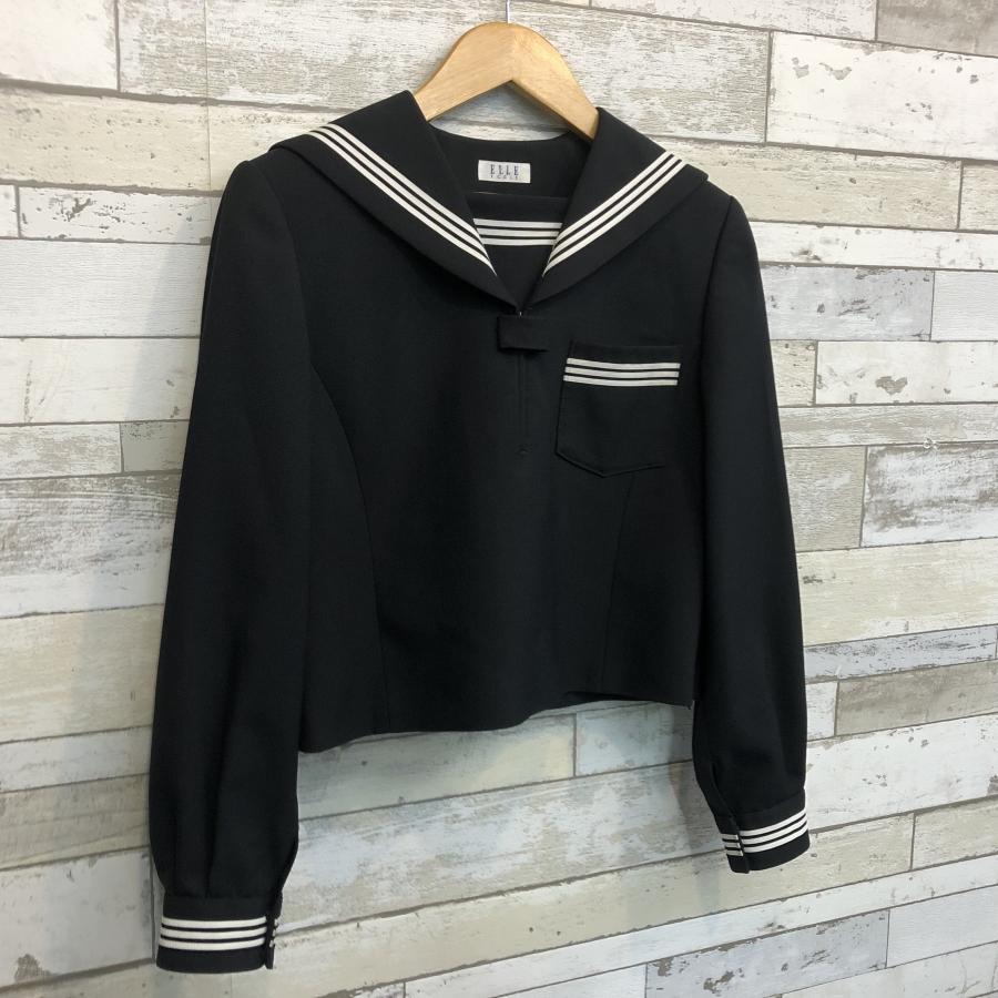 ELLE（エル） 【ランクB】セーラー服 160A 黒 スリムシルエット